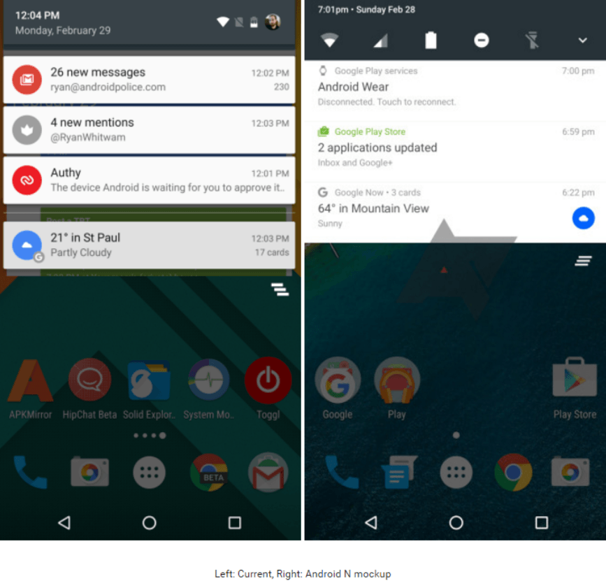 android notification center