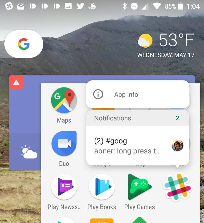 android o notification dot