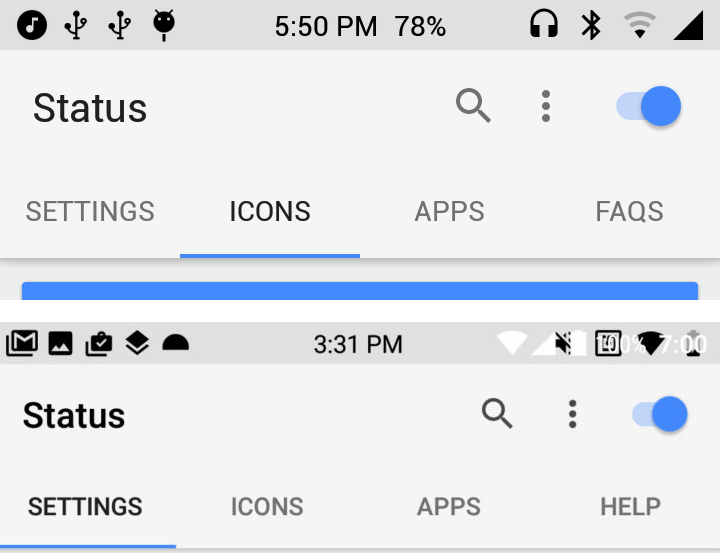 android o status