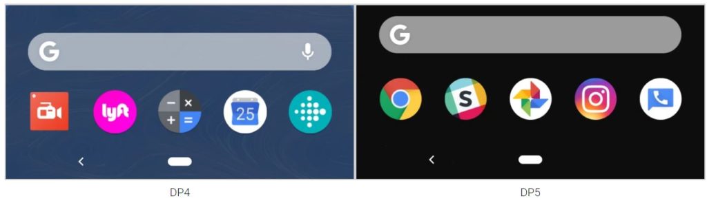 android p 5 search
