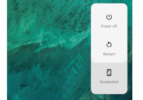 android p power button screenshot