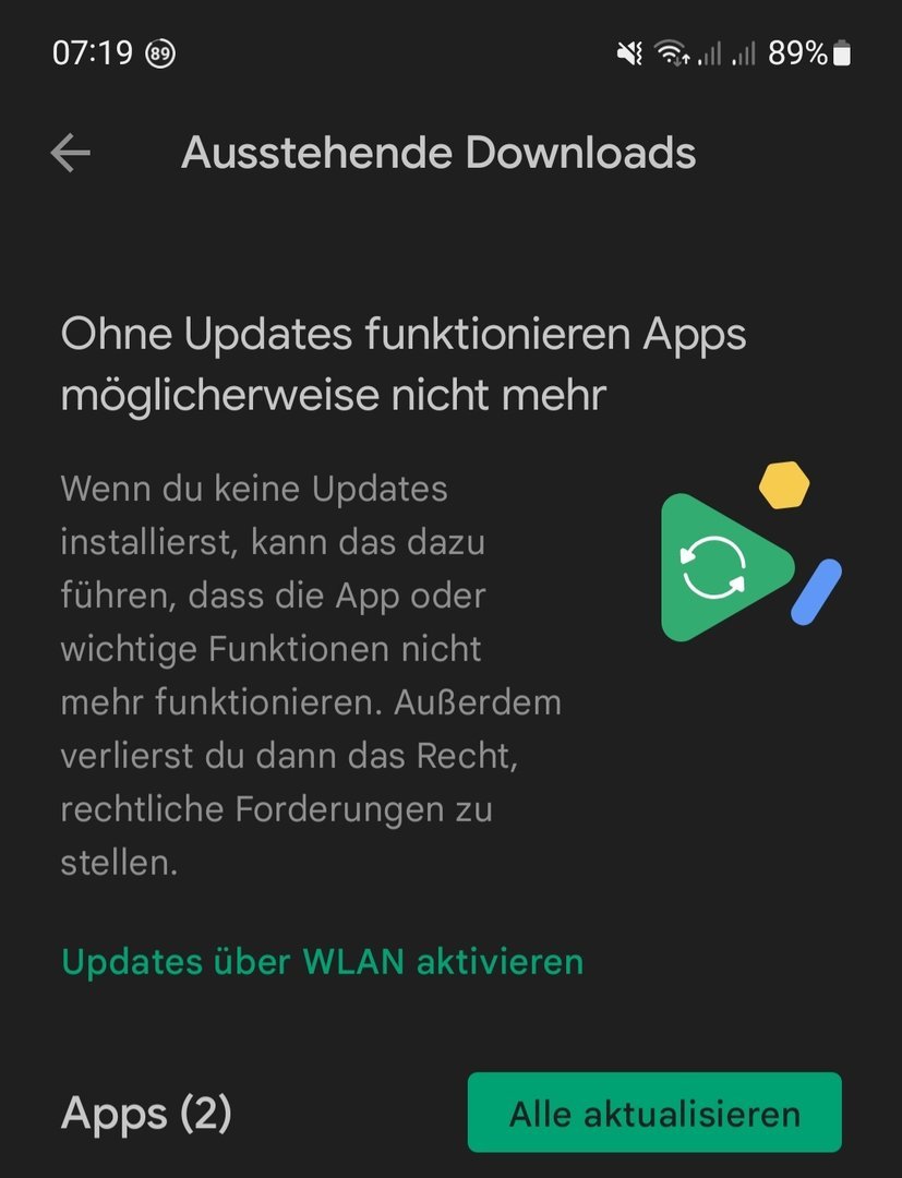 android play store apps zwangs-update