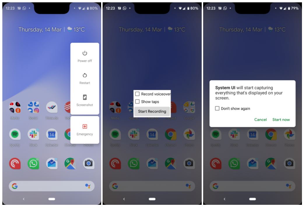 android q screen recorder