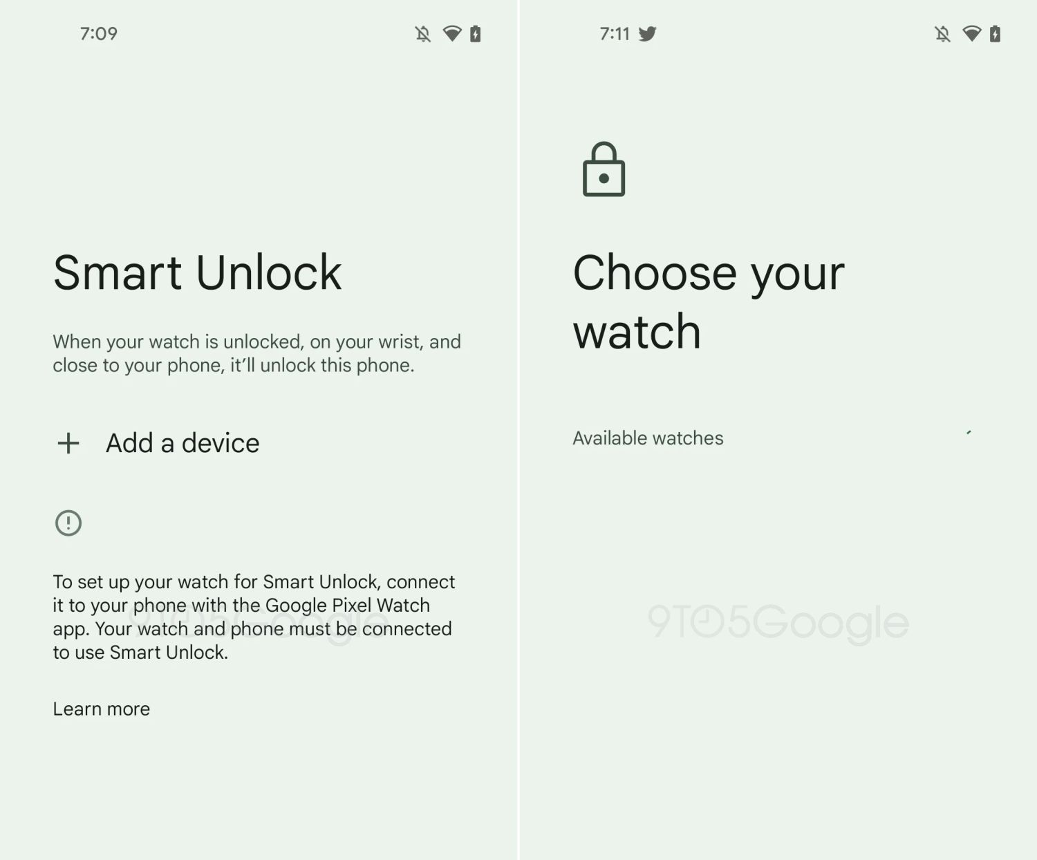 android smart unlock pixel watch app