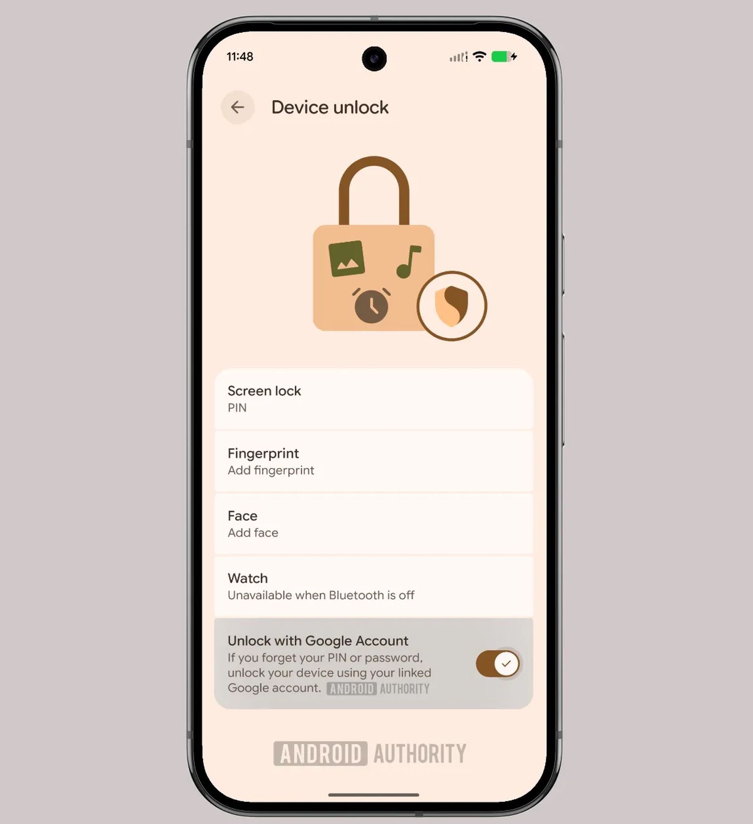 android smartphone unlock google account