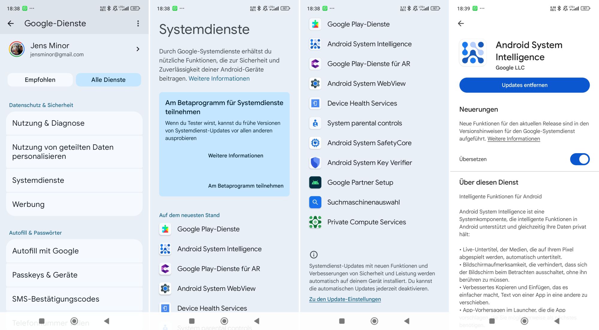 android system services systemdienste
