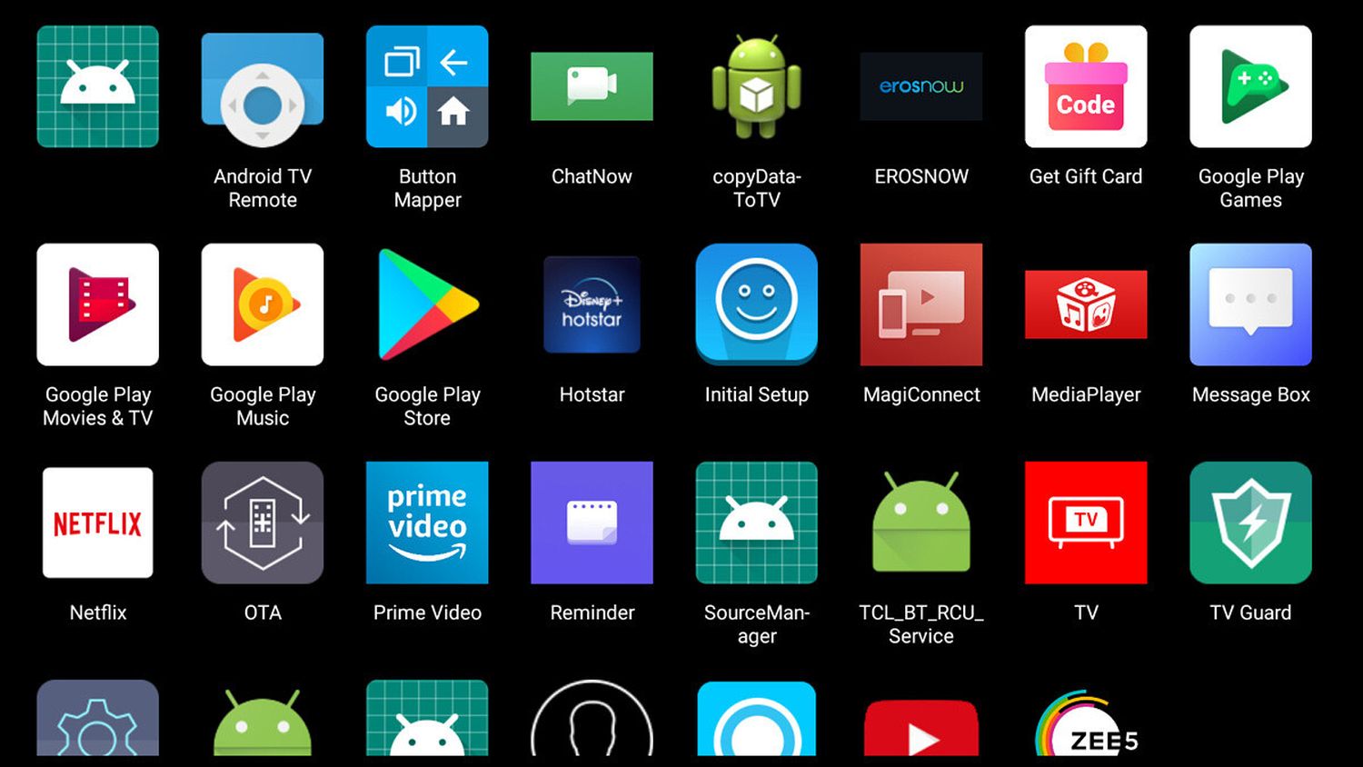 app launcher für android tv