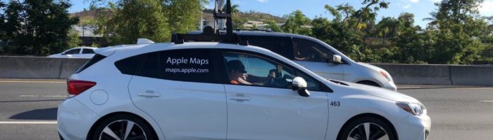 apple maps look around car