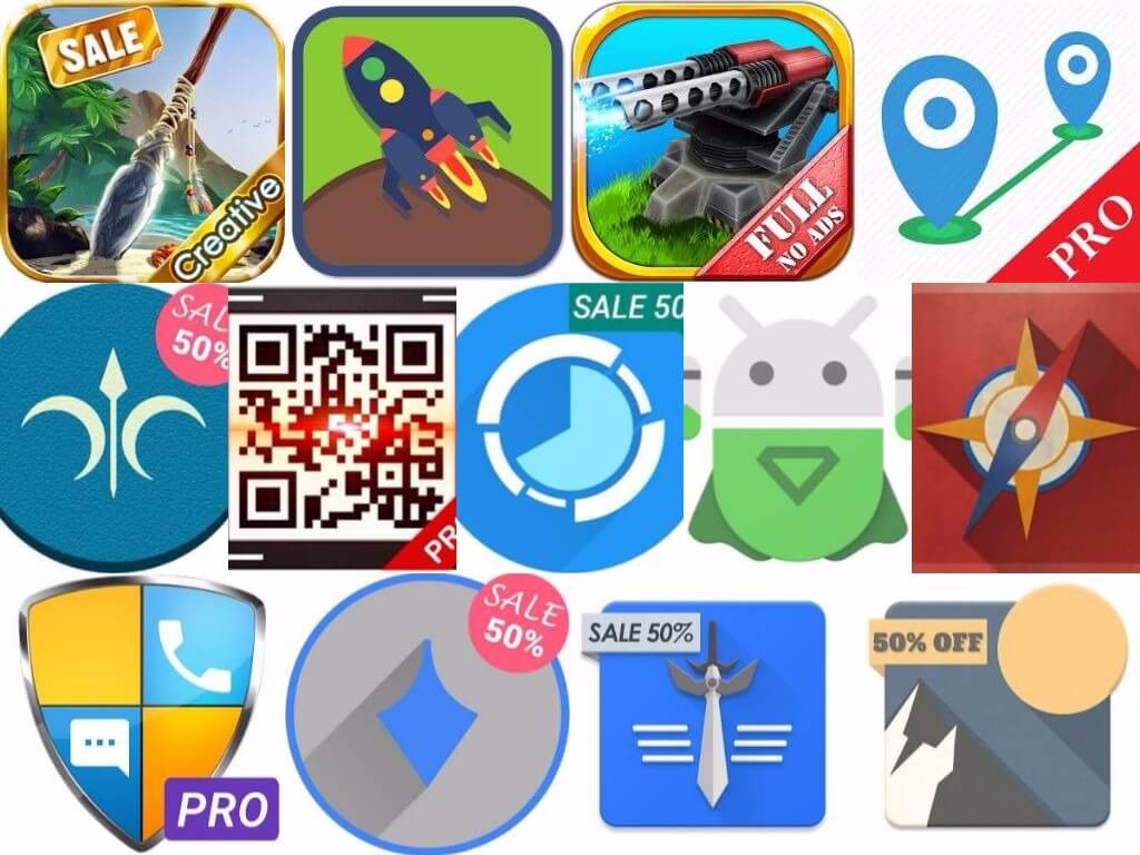 [Google Play Store Aktion] Diese 2 AndroidSpiele, 4 Apps & 7 Icon