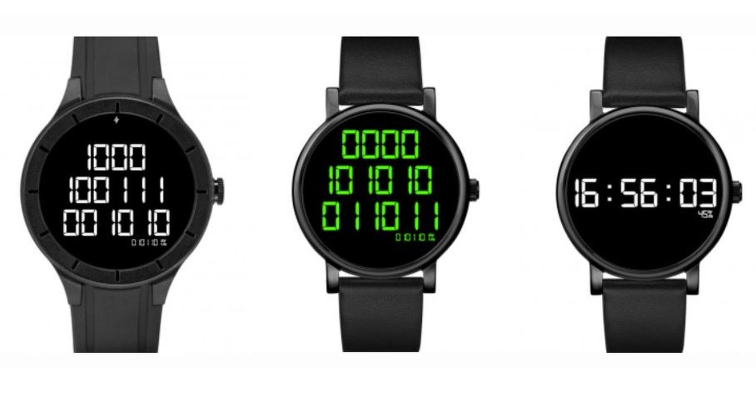 binary watch face