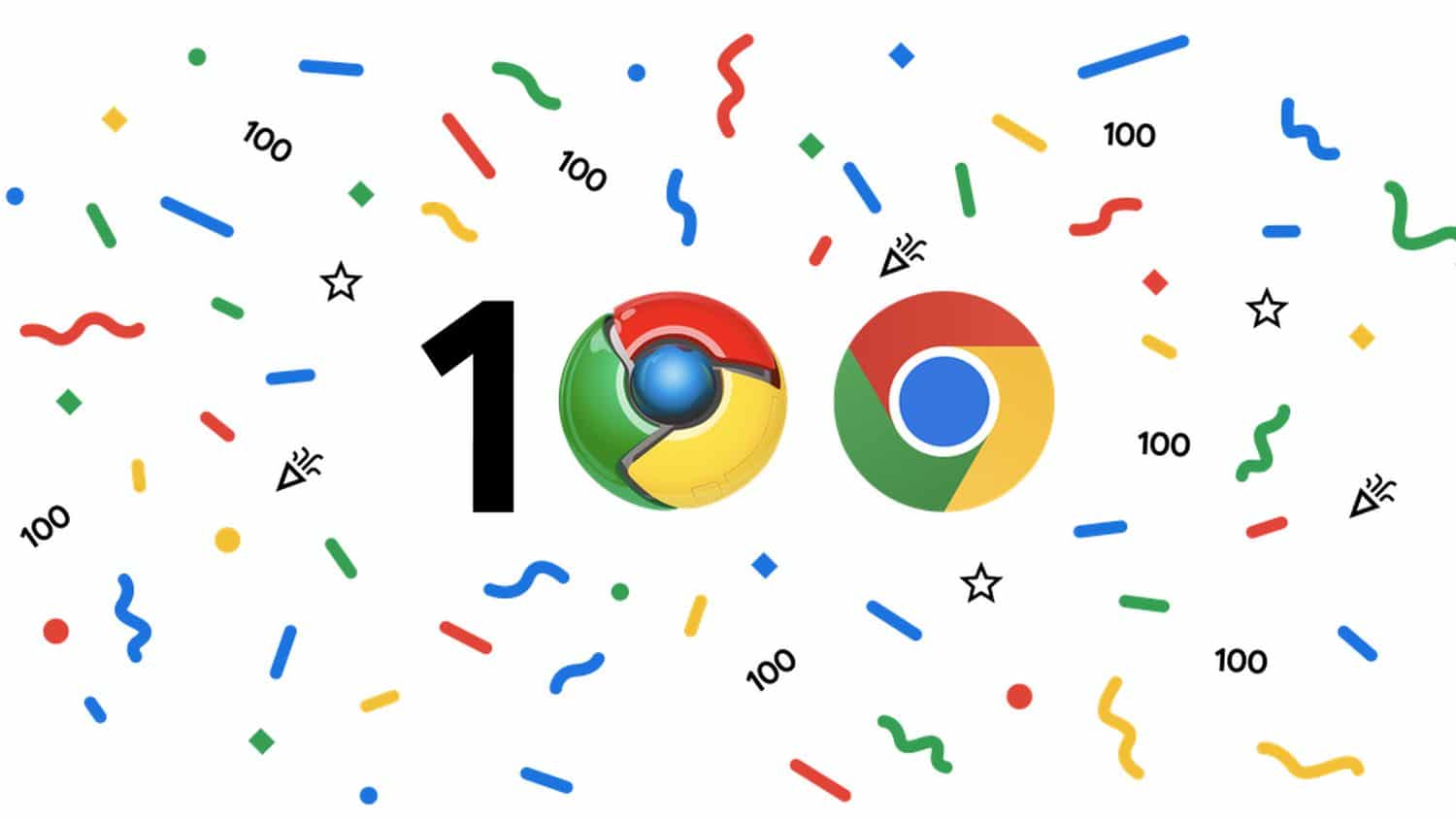 chrome 100 logo