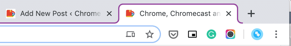 Chrome Tabs New Color