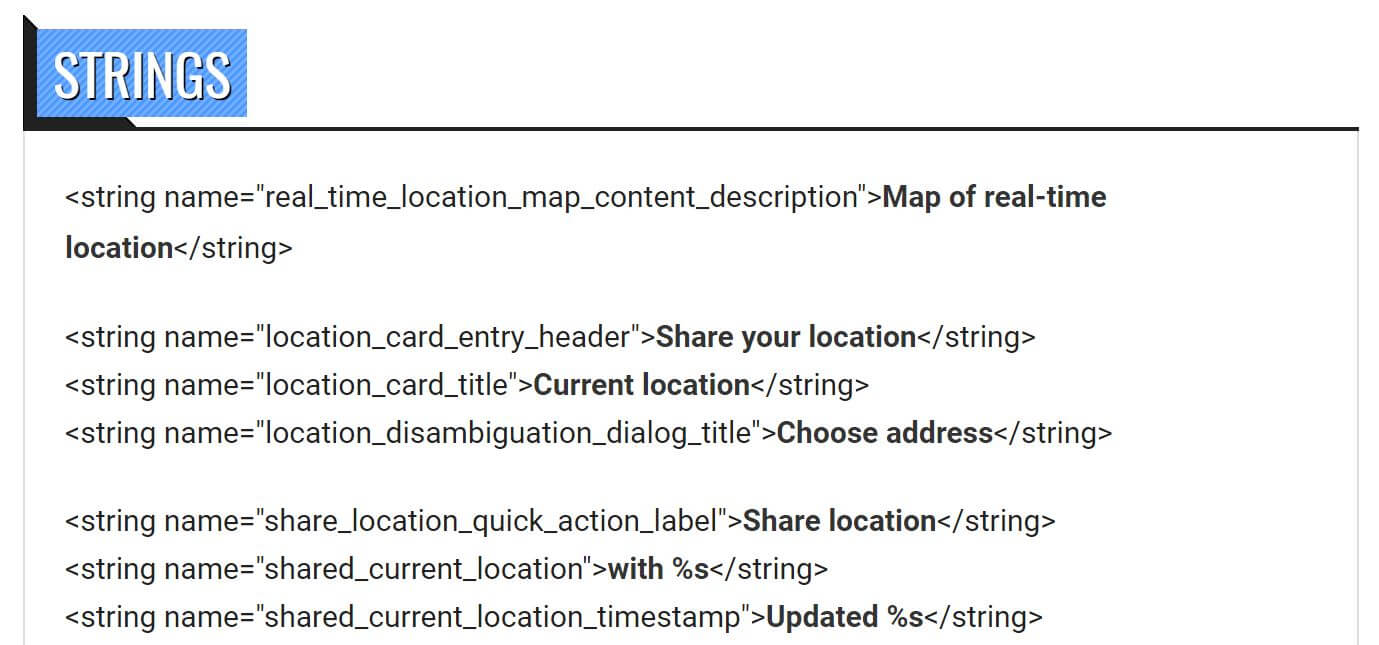 contacts realtime location sharing