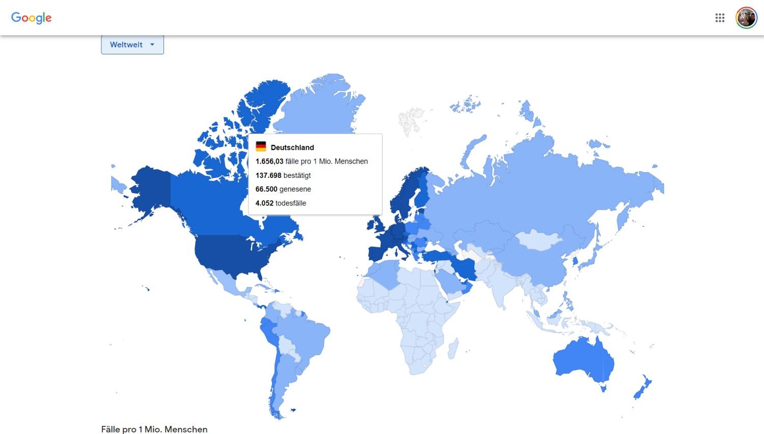 coronavirus covid-19 krisenkarte welt