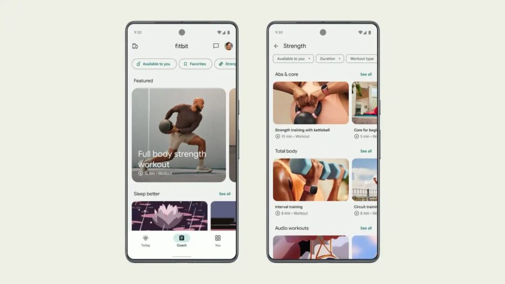 fitbit coach video