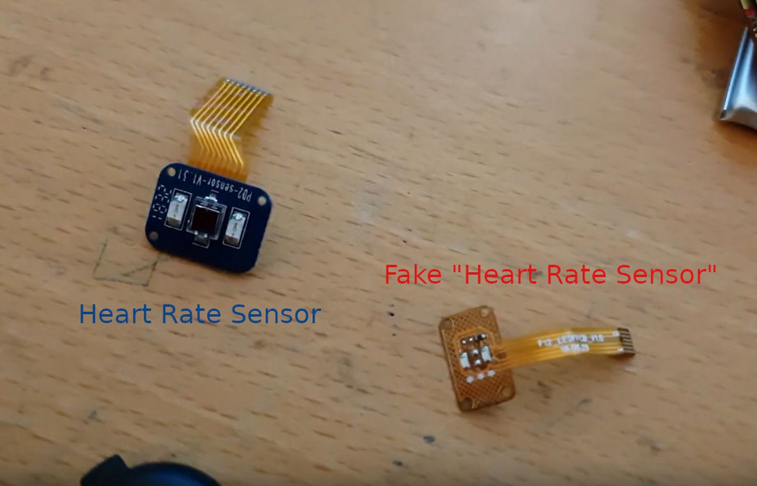 fitness tracker fake sensor