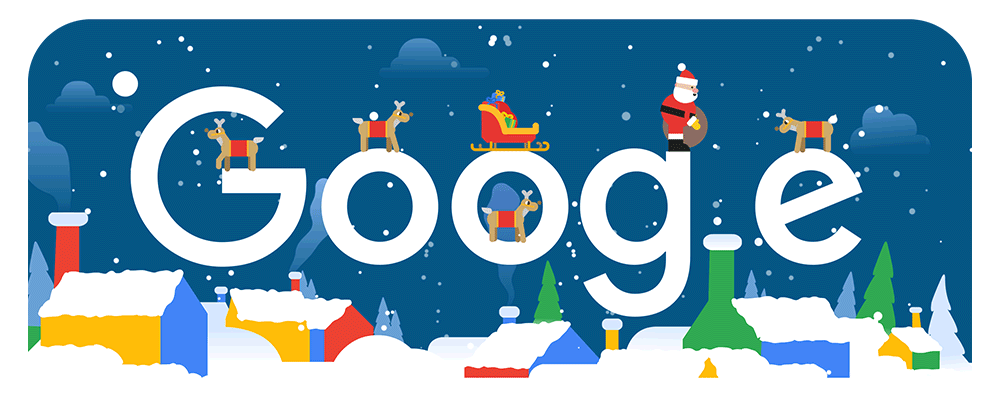 frohe weihnachten doodle tag 2