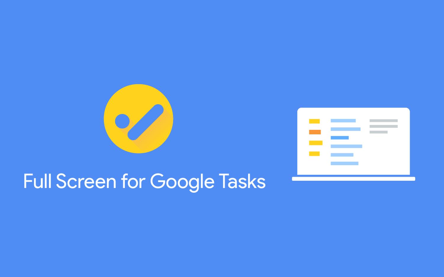 full screen google tasks logo