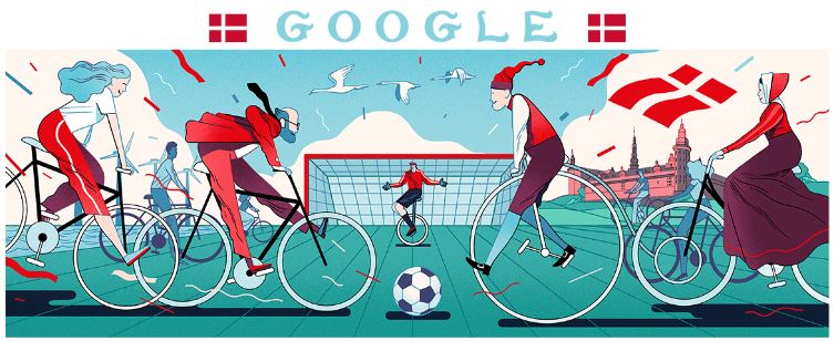 fussball wm 2018 doodle Dänemark