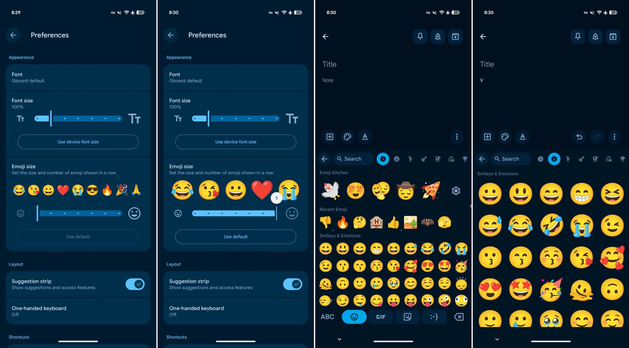 gboard emoji auswahl grösse