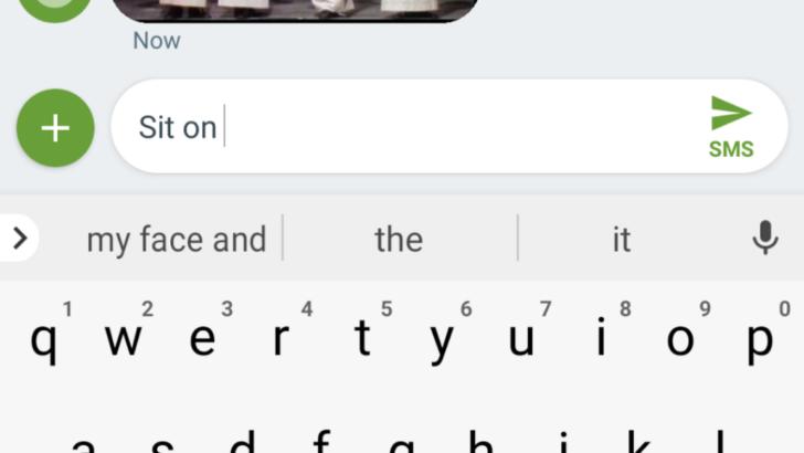 gboard sit on my face