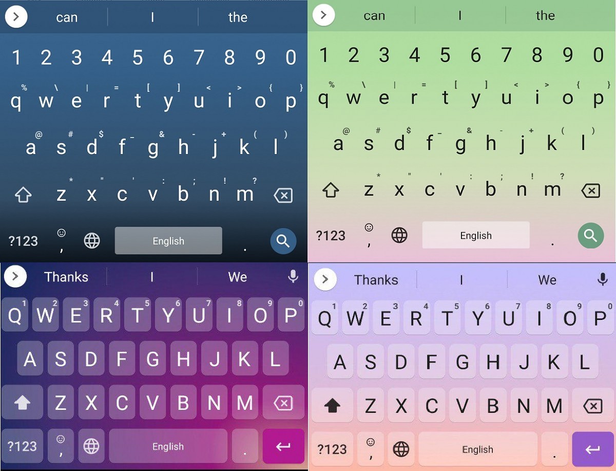 gboard themes colour