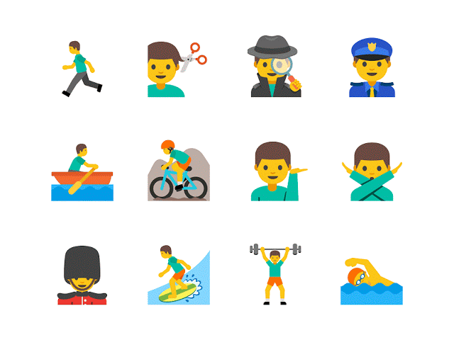 gender emojis