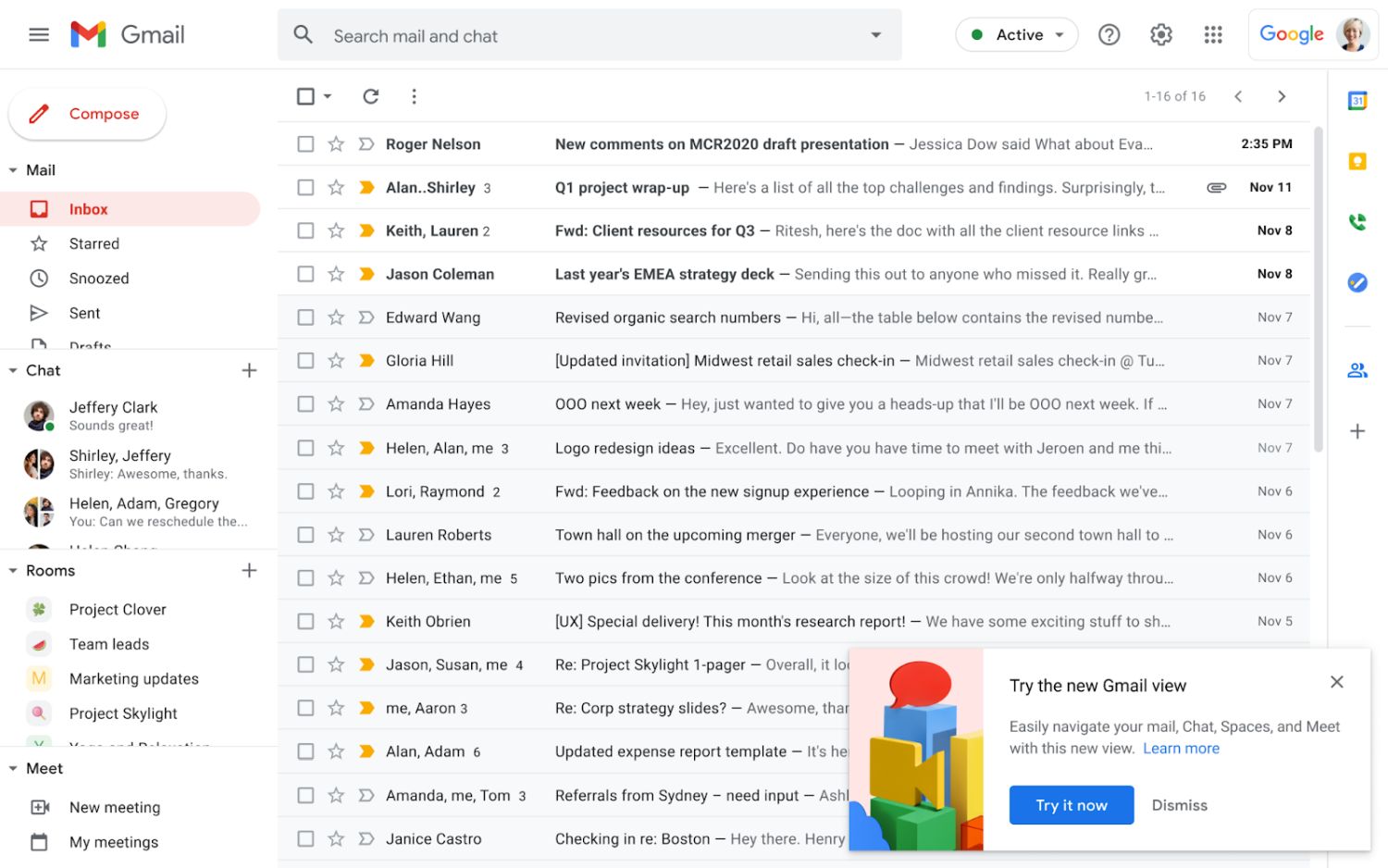 gmail altes design