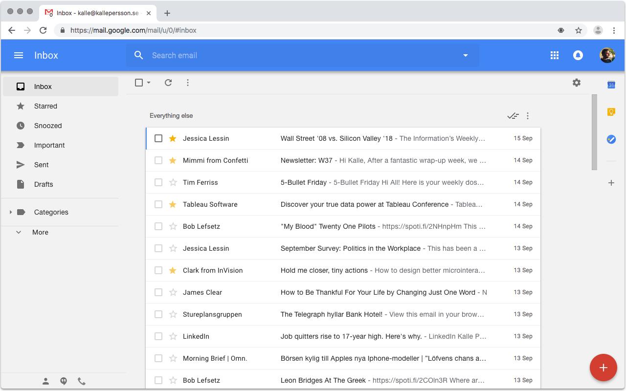 gmail chrome extension inbox