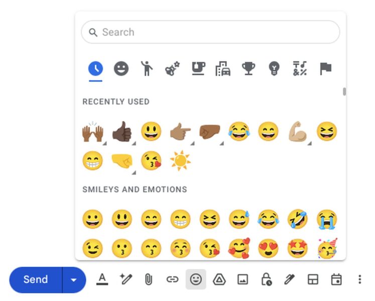 GMail Großes Update für die EmojiAuswahl wird jetzt ausgerollt alle