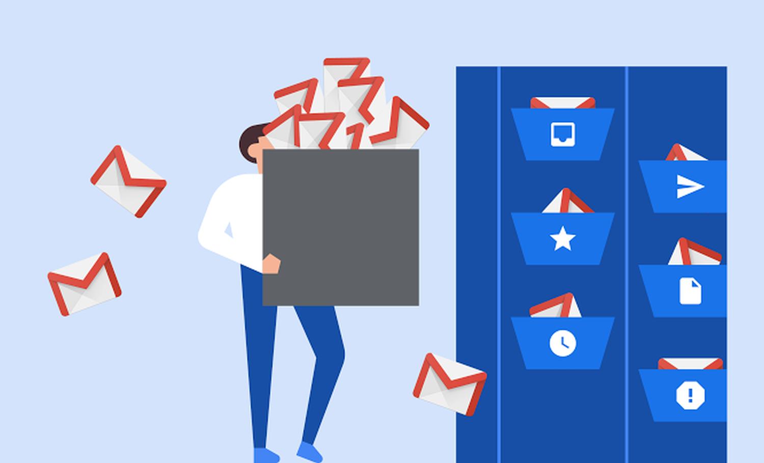 gmail optimize archive icons