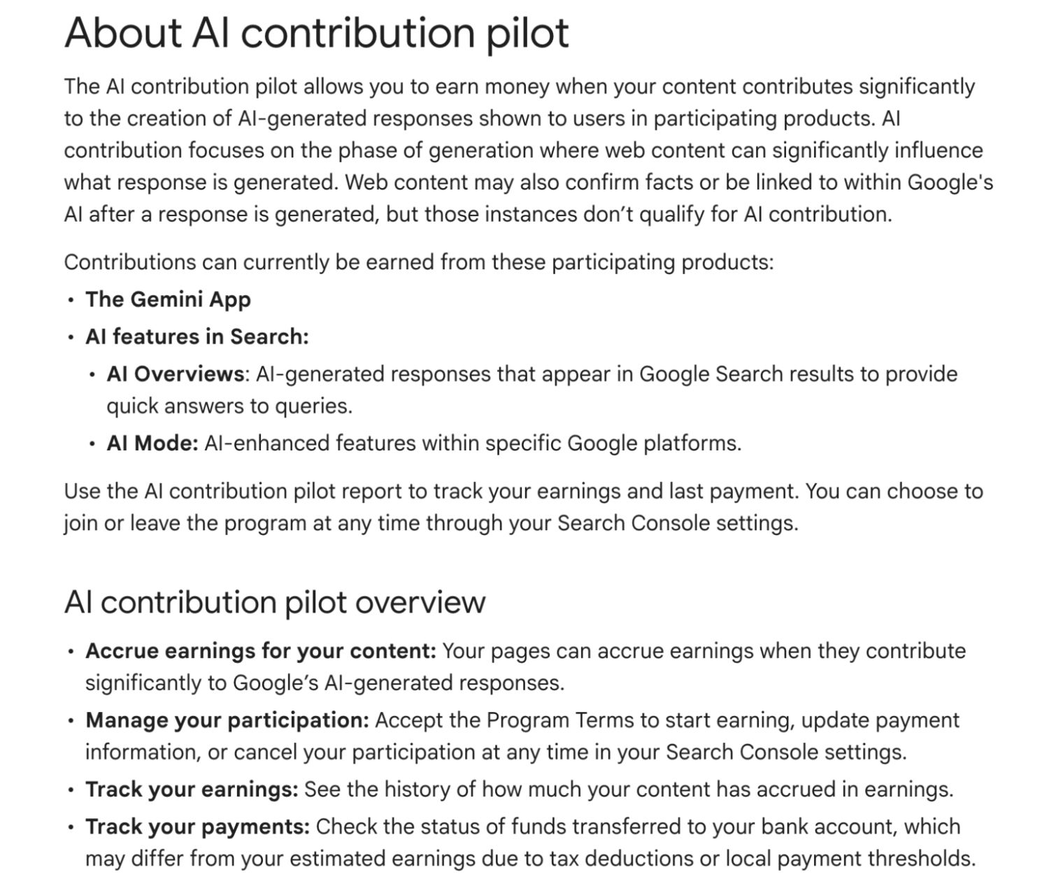 google ai contribution