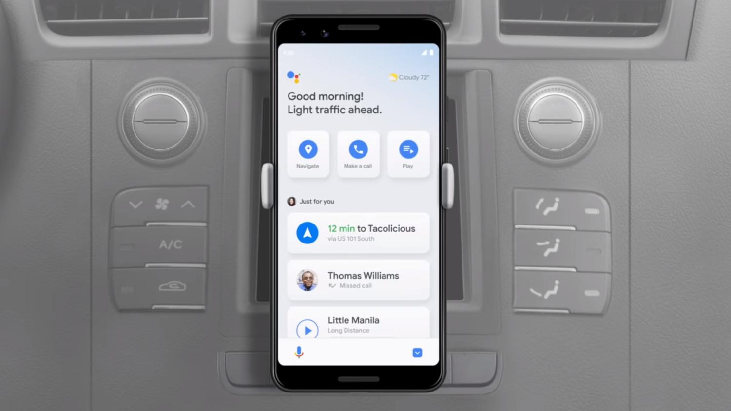 google assistant driving mode