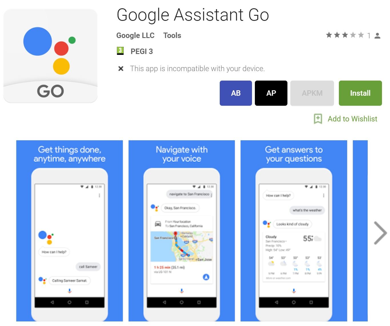 google assistant go