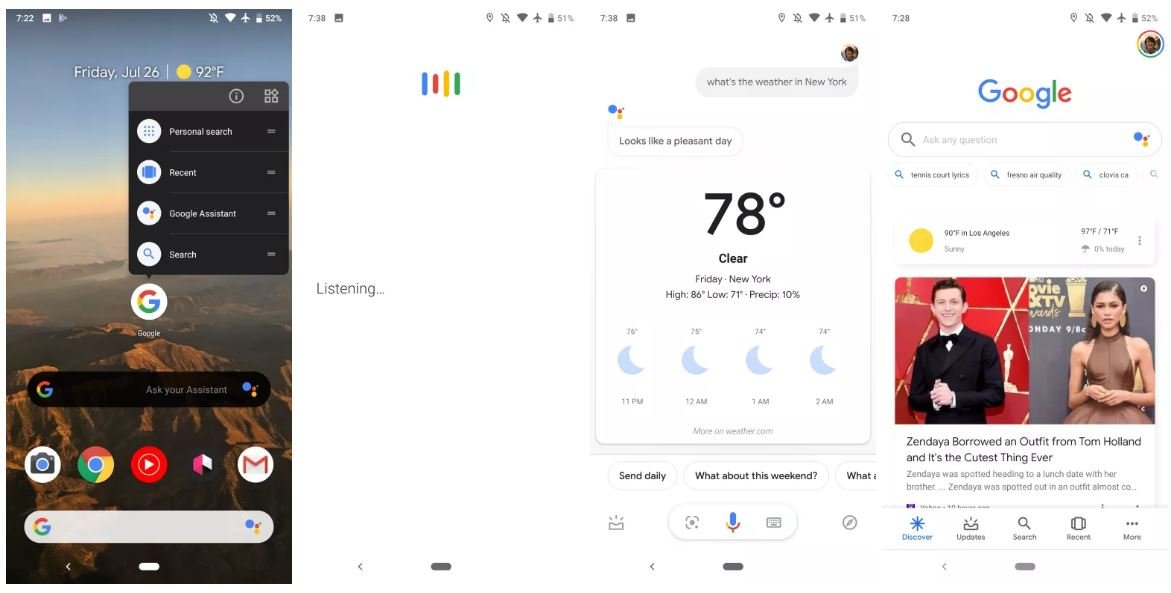 google assistant search