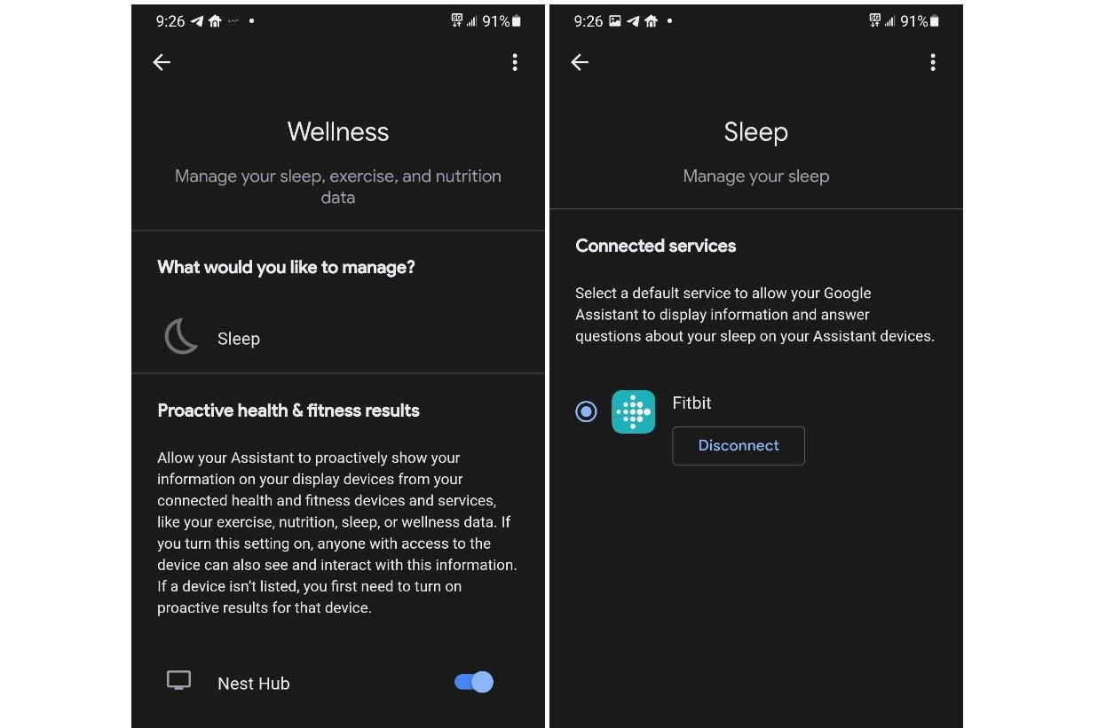 google assistant smart display fitbit fitness