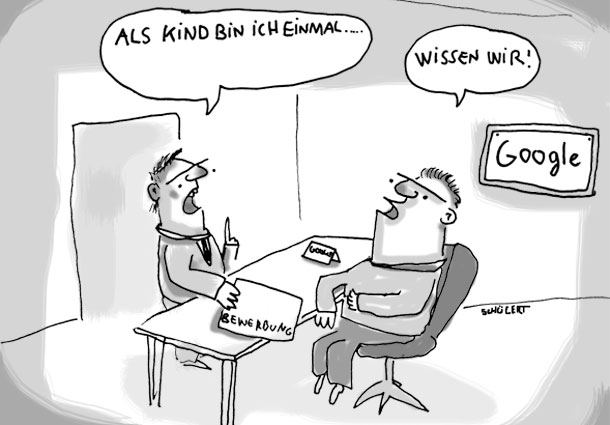 google bewerbung