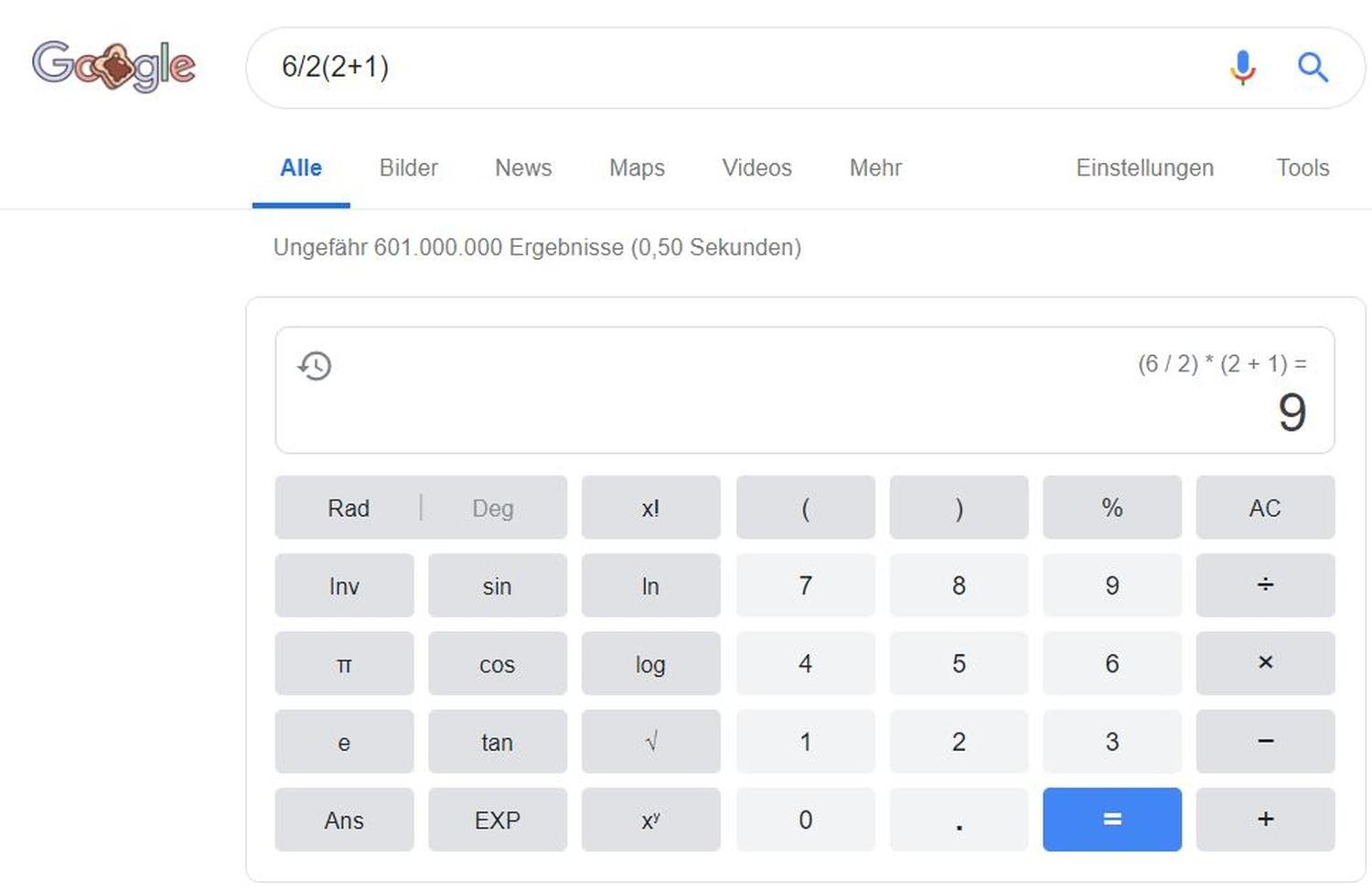 google calculator new design