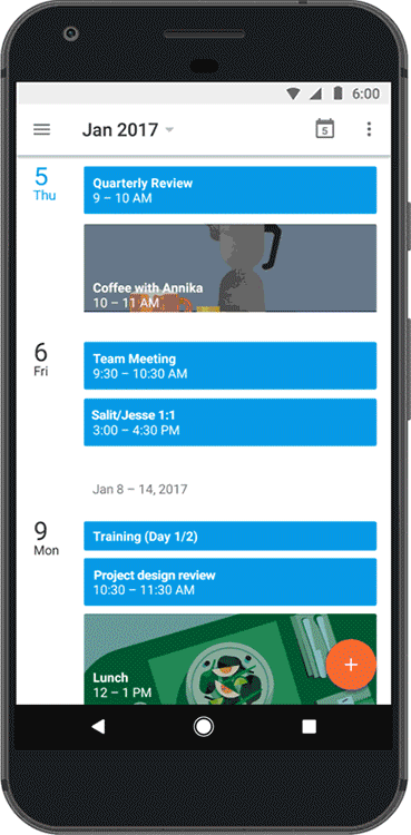 Google Calendar Fitness Goals