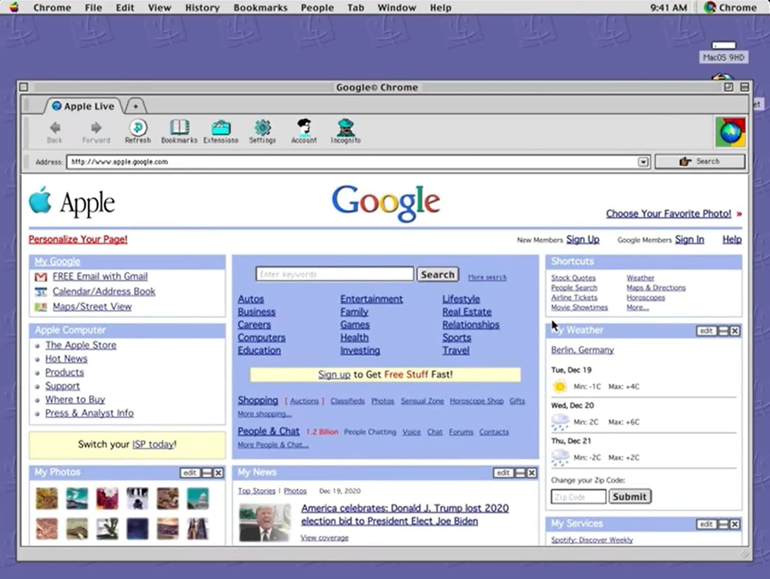 google chrome 1999 browser
