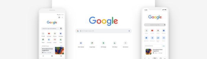 google chrome new design