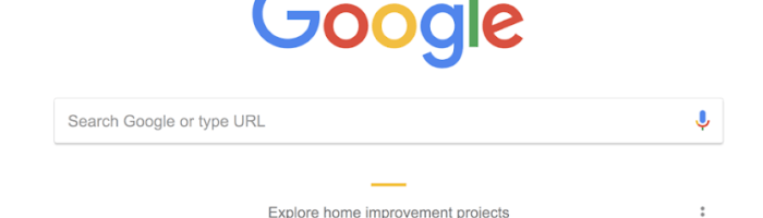 google chrome search