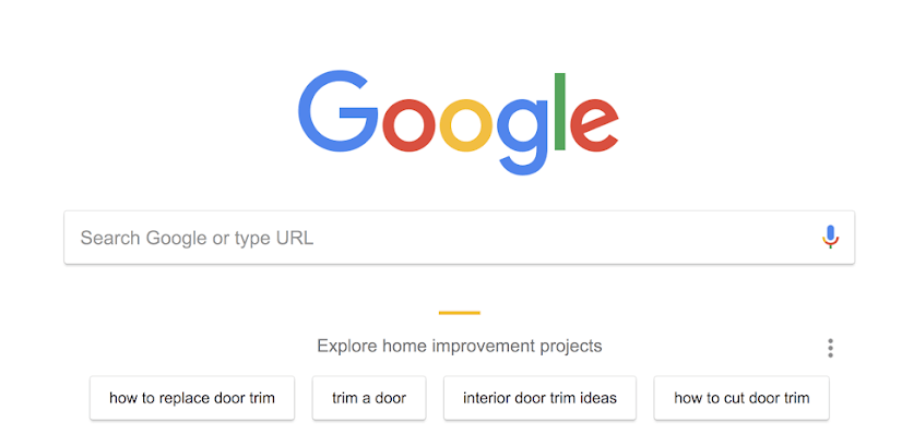 google chrome search