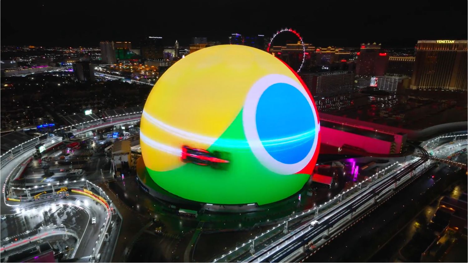 google chrome the sphere werbung