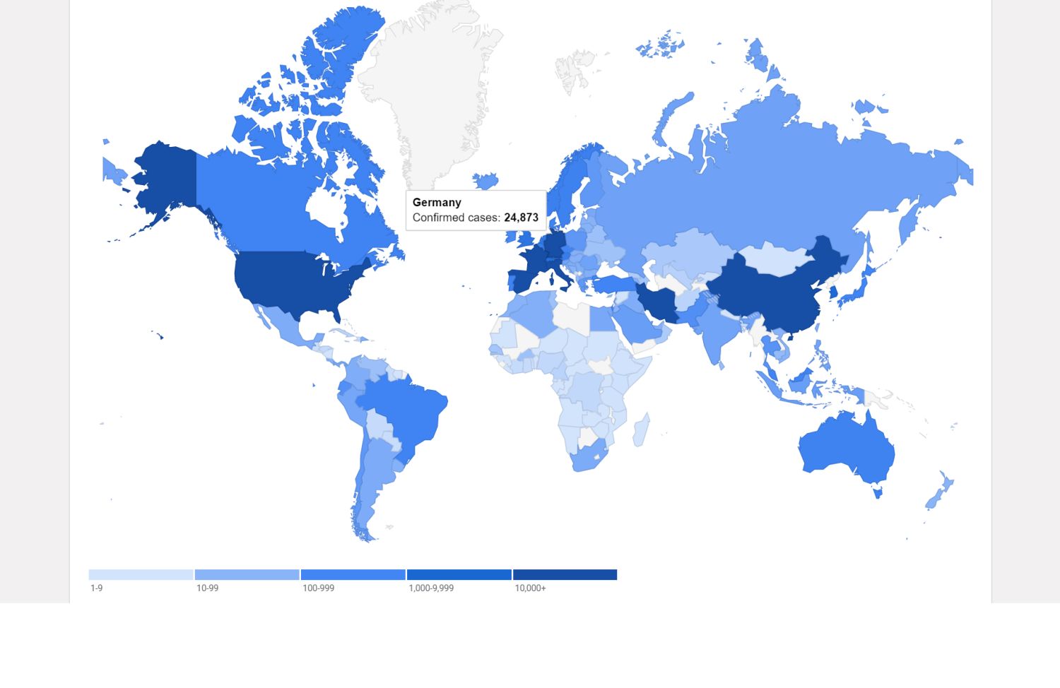 google covid 19 coronavirus map