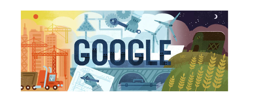 google doodle labour day