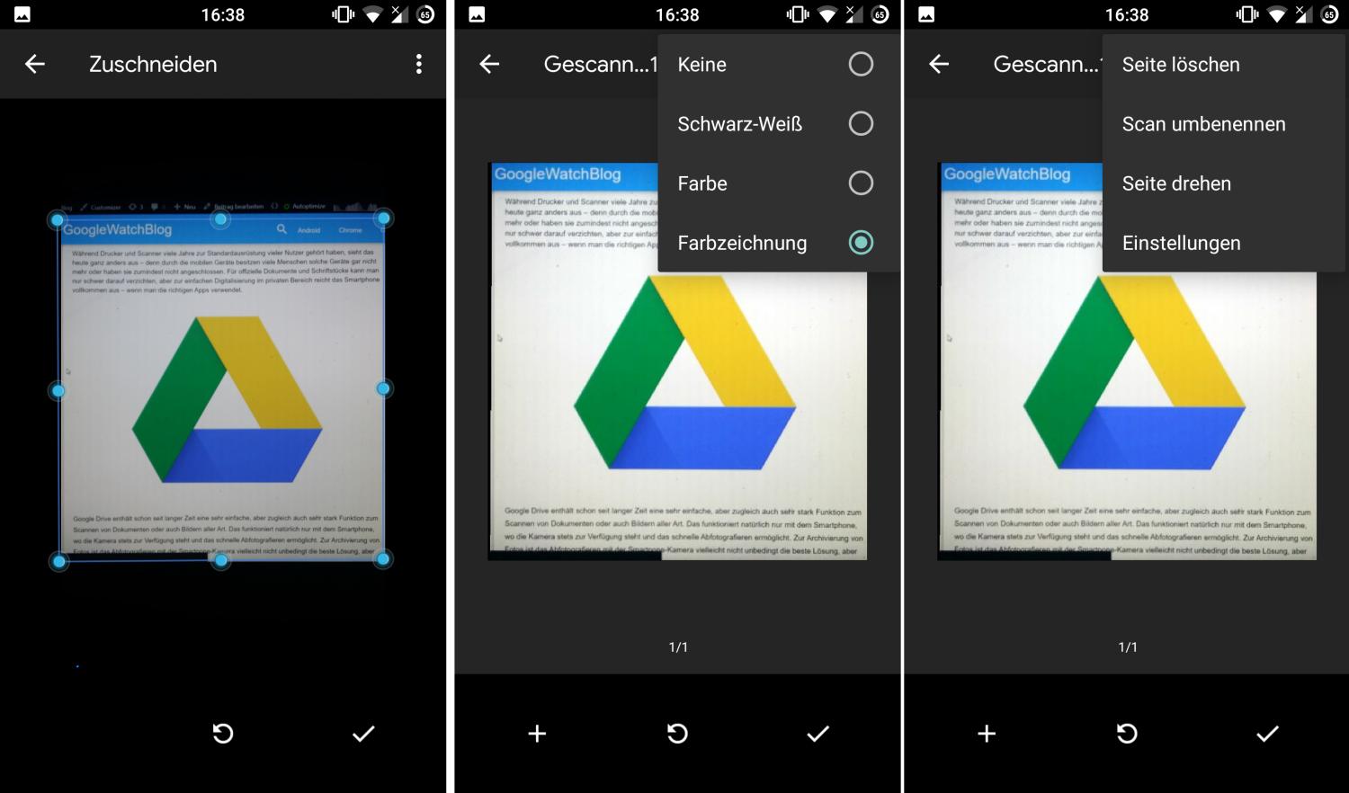 google drive scan complete