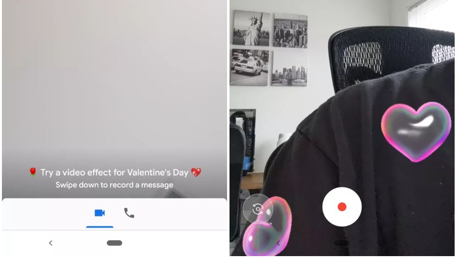 google duo hearts