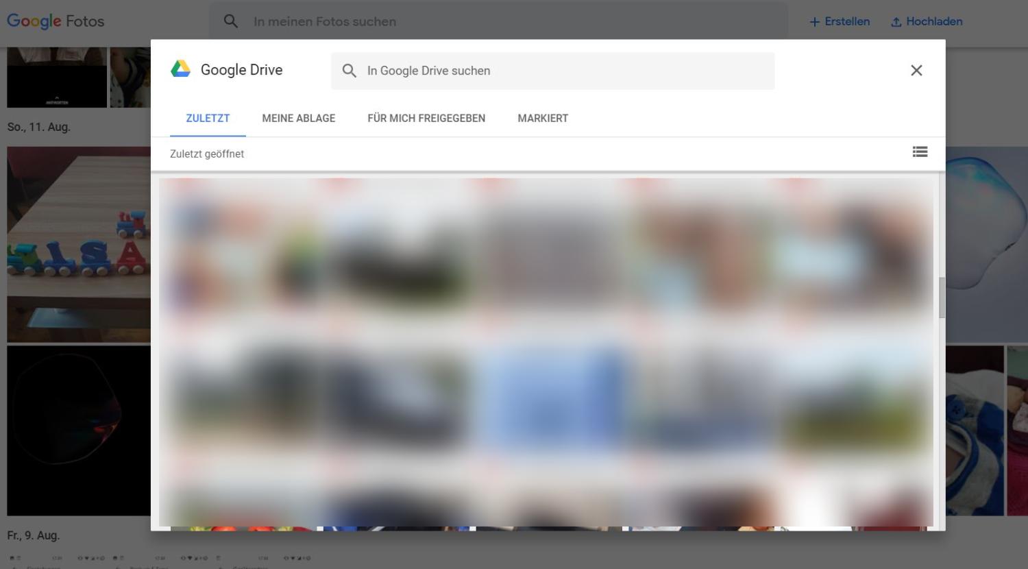 google fotos drive upload