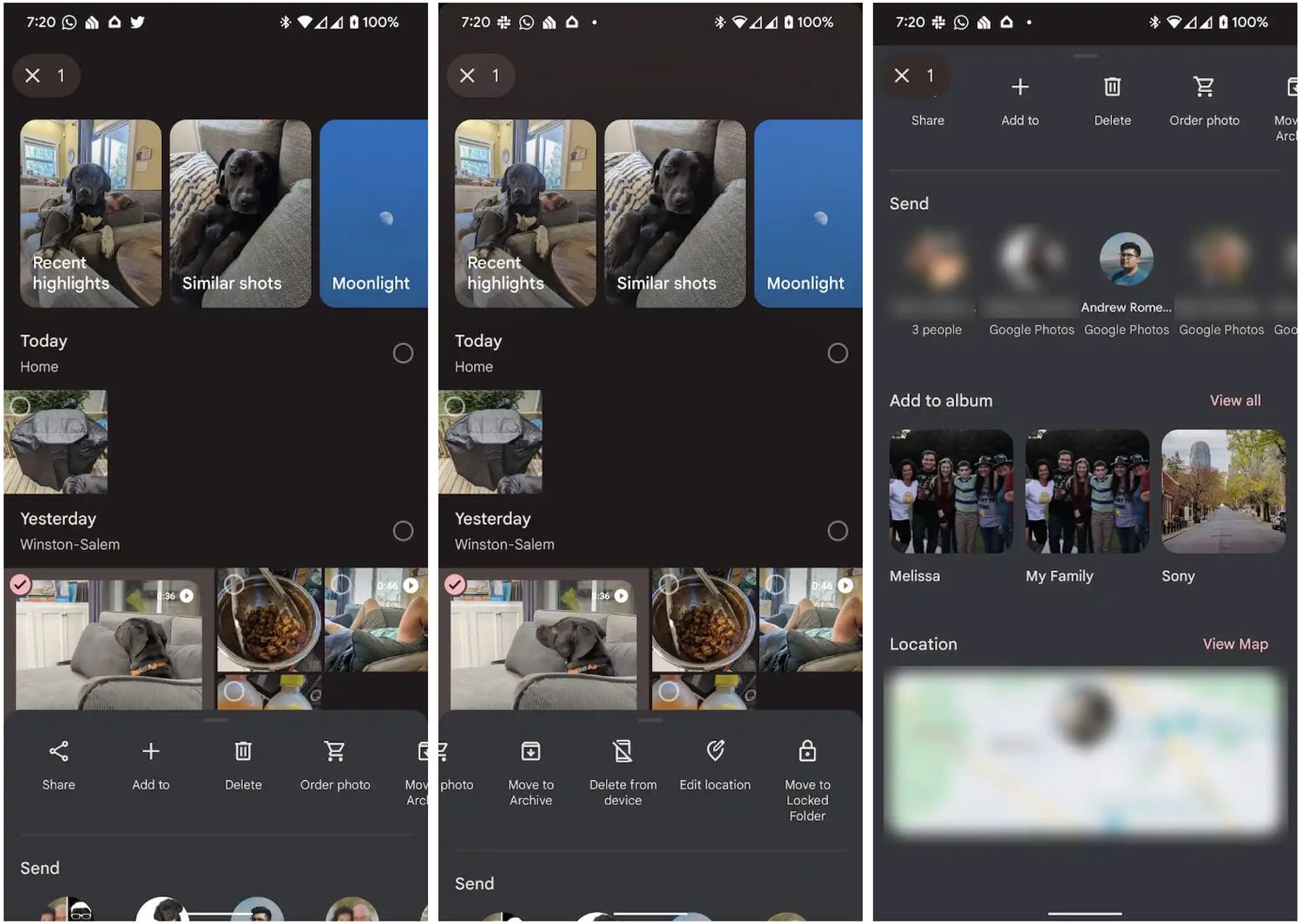 google fotos neues overlay